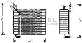 Evaporador 70-VOV025 - EVAPORADOR VOLVO 700 900