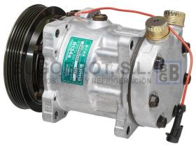 Compresor Original 51-7439 - COMP. SANDEN SD709 PV5 134MM 12V ALFA ROMEO