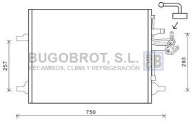 Condensador 62-VO5166 - CONDENSADOR VOLVO S60 (31305212)