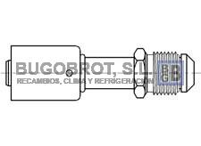 Racor 66-BL1201 - RACOR ALUMINIO ESTANDAR RECTO MACHO 5/8" - 18  6 6