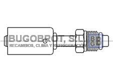 Racor 66-BL1952 - RACOR ALUMINIO ESTANDAR RECTO 7 MACHO O-RING 11/16"  7 6