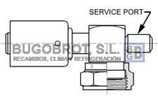 Racor 66-SB2132-3 - RACOR ACERO ESTANDAR 90 GRADOS HEMBRA ROTALOCK CON TOMA DE C