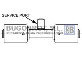 Racor 66-BL6101-1 - RACOR ALUMINIO ESTANDAR EMPALME RECTO CON TOMA DE CARGA 6 X