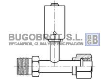 Racor 66-BL6225 - RACOR ALUMINIO ESTANDAR EMPALME EN T 5/8" - 18  6 6