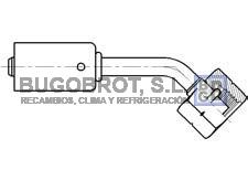 Racor 66-BL9311 - RACOR ALUMINIO ESTANDAR 45 GRADOS HEMBRA O-RING (MÉTRICA) 9/