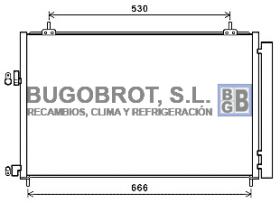 Condensador 62-TO5679 - CONDENSADOR TOYOTA RAV-4 (884600R030)