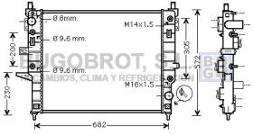 Radiadores 40-MS2271 - RADIADOR MERCEDES ML 230 (1635000003)