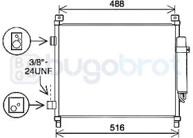 Condensador 62-DN5436 - CONDENSADOR NISSAN NOTE (921003VA1A)