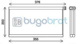 Evaporador 70-SCV061 - EVAPORADOR SCANIA P230, G230 (1772726)