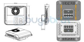 UNIDADES DE CLIMATIZACIÓN ACUT-TE2810 - EQUIPO A/AC TECHO ELÉCTRICO 12 V. 2800W/9520BTU