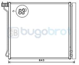 Condensador 62-BW5474 - CONDENSADOR BMW X5 (64509166098)