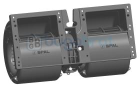 Electro ventiladores 19-4422 - CENTRIFUGO SPAL DOBLE EJE 12V. (015-A45-22)
