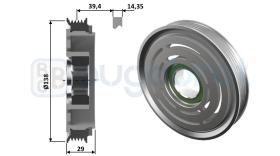 Embragues 52-0067 - POLEA DE EMBRAGUE COMP. TM Ø138 PV5
