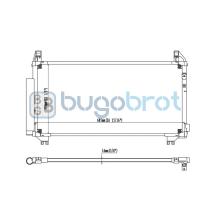 Condensador 62-TO5680 - CONDENSADOR TOYOTA YARIS/ECHO V16 1.3I