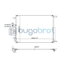Condensador 62-DN9017 - CONDENSADOR NISSAN NAVARA  2.3L