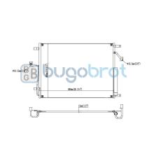 Condensador 62-DN9018 - CONDENSADOR NISSAN NAVARA 2.5L