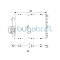 Condensador 62-KA9010 - CONDENSADOR KIA SORENTO 2.5 CRDI