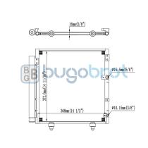 Condensador 62-TO9019 - CONDENSADOR TOYOTA AVANZA MT 2006-2008