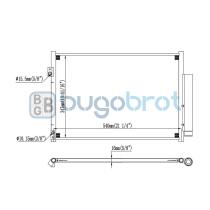 Condensador 62-TO9028 - CONDENSADOR TOYOTA ETIOS CROSS 2014-