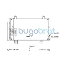 Condensador 62-TO9037 - CONDENSADOR TOYOTA MARK X