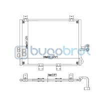 Condensador 62-JE9001 - CONDENSADOR JEEP WRANGLER L4 2.4