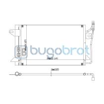 Condensador 62-FD9026 - CONDENSADOR FORD FUSION 2.5 L4