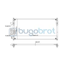 Condensador 62-FD9038 - CONDENSADOR FORD TRANSIT CONNECT XL L4 2.0L
