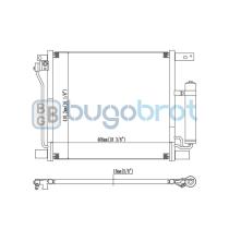 Condensador 62-DN5401 - CONDENSADOR NISSAN JUKE ADVANCE L4 1.6L