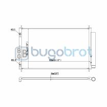 Condensador 62-TO5708 - CONDENSADOR TOYOTA PRIUS C BASE L4 1.5L