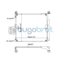 Condensador 62-TO5677 - CONDENSADOR LEXUS GX460 BASE V8 4.6L