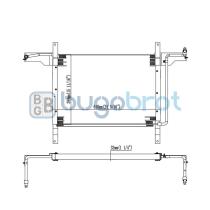 Condensador 62-FD9003 - CONDENSADOR FORD BRONCO CUSTOM V8 5.0L