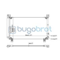 Condensador 62-TO9007 - CONDENSADOR LEXUS IS250 BASE V6 2.5L