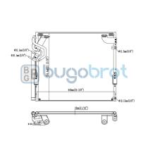 Condensador 62-TO9039 - CONDENSADOR TOYOTA SEQUOIA LIMITED V8 5.7L