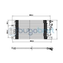 Condensador 62-FD9033 - CONDENSADOR FORD SABLE GS V6 3.0L