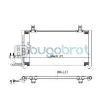 Condensador 62-KA9009 - CONDENSADOR KIA SEPHIA BASE L4 1.8L