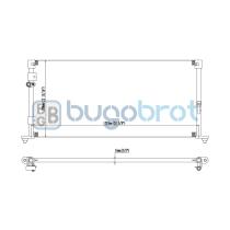 Condensador 62-TO9041 - CONDENSADOR TOYOTA SOLARA L4 2.4