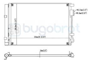 Condensador 62-KA5280 - CONDENSADOR KIA RIO III