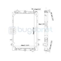 Radiadores 40-DF0002B - RADIADOR DAF F85 CON BASTIDOR