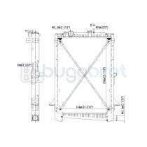 Radiadores 40-DF0004B - RADIADOR DAF 65 CF 250 CON BASTIDOR