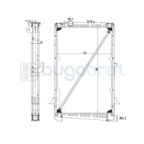 Radiadores 40-DF0005B - RADIADOR DAF CF85 CON BASTIDOR