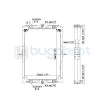 Radiadores 40-DF0008B - RADIADOR DAF LF 55 250 CON BASTIDOR