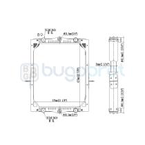 Radiadores 40-DF0007B - RADIADOR DAF LF 55 220 CON BASTIDOR
