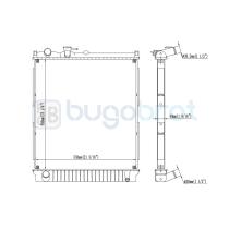 Radiadores 40-IS9008 - RADIADOR ISUZU NPR70/NQR70 4.8L 2003-