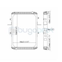 Radiadores 40-IV9004B - RADIADOR IVECO TRAKKER CON BASTIDOR