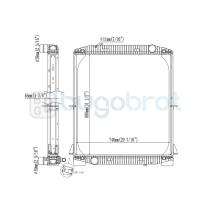 Radiadores 40-IV9006B - RADIADOR IVECO EUROTECH 1993- CON BASTIDOR