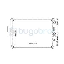 Radiadores 40-IV9007C - RADIADOR IVECO DAILY 30.10 ALETAS UNIDAS MECAN.