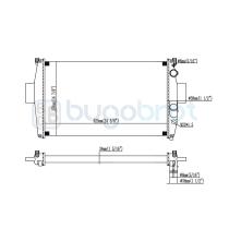 Radiadores 40-IV9010C - RADIADOR IVECO DAILY II PLATFORM ALETAS UNIDAS MECAN.