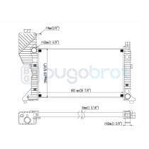 Radiadores 40-MB9006C - RADIADOR MERCEDES-BENZ TRUCKS SPRINTER ALETAS UNIDAS MECAN.