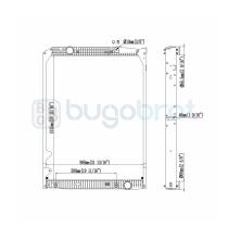 Radiadores 40-MB9007B - RADIADOR MERCEDES-BENZ TRUCKS ACTROS CON BASTIDOR