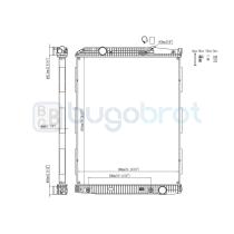 Radiadores 40-MB9008 - RADIADOR MERCEDES-BENZ TRUCKS ACTROS 1996-